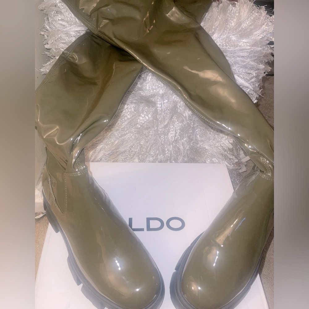 Olive Green Grandmode ALDO over the knee boots